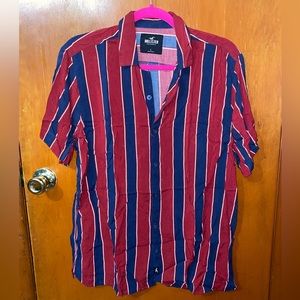 Male printed button down shirt